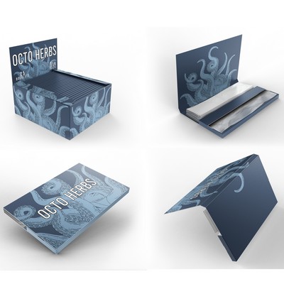 1 1/4 Rolling Papers w/Tips – Customize Entire Booklet